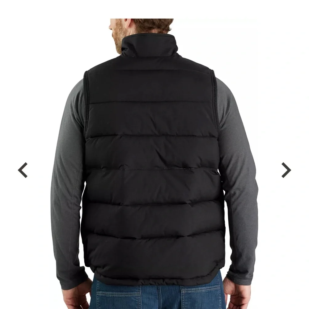 Carhartt Men’s Montana Loose Fit Sherpa Lined Insulated Puffer Vest Black XL - Picture 2 of 8